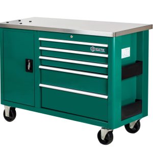 SC95208 - Xe Đẩy Dụng Cụ 5 Ngăn Kéo Có Mặt Bàn Thao Tác Inox - Ảnh 2