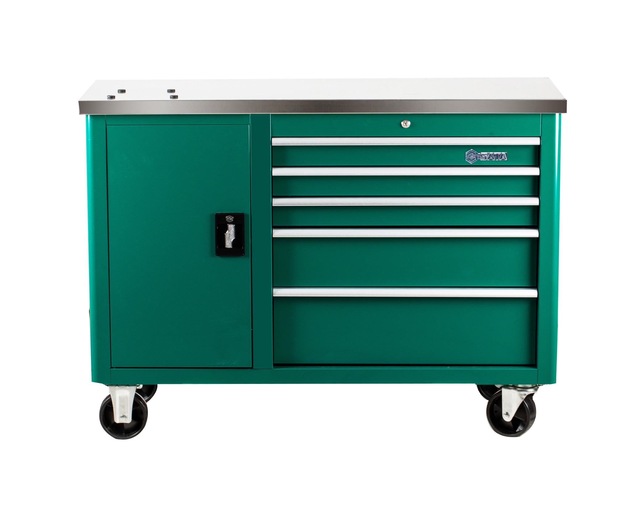 SC95208 - Xe Đẩy Dụng Cụ 5 Ngăn Kéo Có Mặt Bàn Thao Tác Inox - Ảnh 3