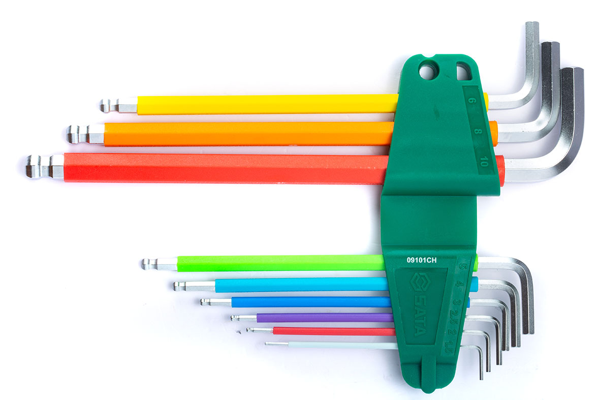 SC09101CH - Bộ Lục Giác Dài Đầu Bi 9 Chi Tiết Dòng Cầu Vồng - Ảnh 7
