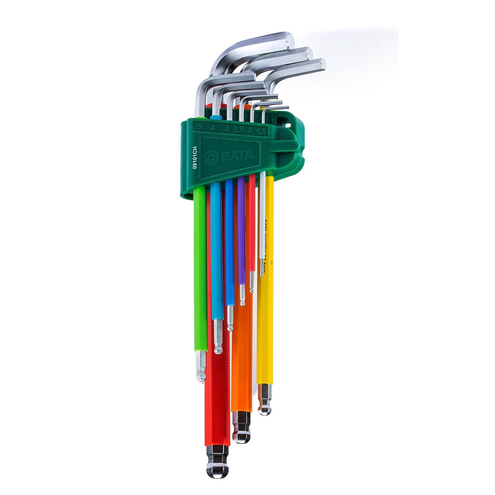 SC09101CH - Bộ Lục Giác Dài Đầu Bi 9 Chi Tiết Dòng Cầu Vồng
