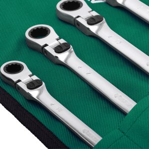 SC09043 - Bộ Cờ Lê Bánh Cóc Đầu Xoay Khóa Cực Dài 7 Chi Tiết - Ảnh 4