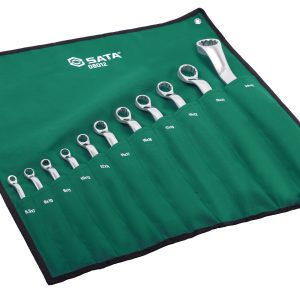 SC08012 - Bộ Cờ Lê Hai Đầu Vòng Xi Mạ Bóng Toàn Bộ 10 Chi Tiết - Ảnh 2