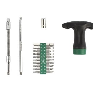 SC09341 - Bộ Tua Vít Chữ T Tay Cầm Cần Lắc SATA 24 Chi Tiết - Ảnh 3