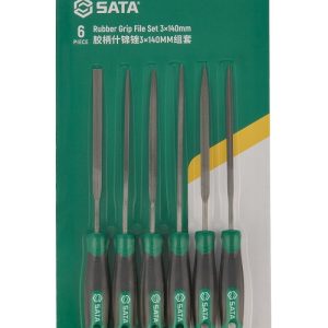 SC03701 - Bộ Giũa Tay Cầm Cao Su 6 Cây 3x140mm - Ảnh 2