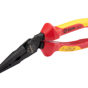SC72650 - Kìm Mũi Dài Cách Điện VDE Trợ Lực Cao SATA Dòng G, 9 inch (220mm) - Ảnh 2