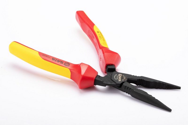 SC72650 - Kìm Mũi Dài Cách Điện VDE Trợ Lực Cao SATA Dòng G, 9 inch (220mm) - Ảnh 5