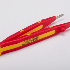 SC03184 - Kìm Nhíp Đầu Tròn Dẹt Cách Điện VDE 145mm - Ảnh 4
