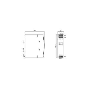 Bộ Cấp Nguồn Dự Phòng Gắn Thanh Ray Din SUPU SDD-24DC2-20 - Ảnh 2