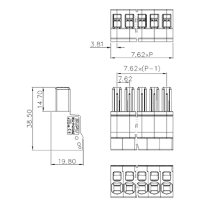 Cầu Đấu Cắm Rút SUPU MC-RQ7.62HXXP-0001 - Ảnh 2