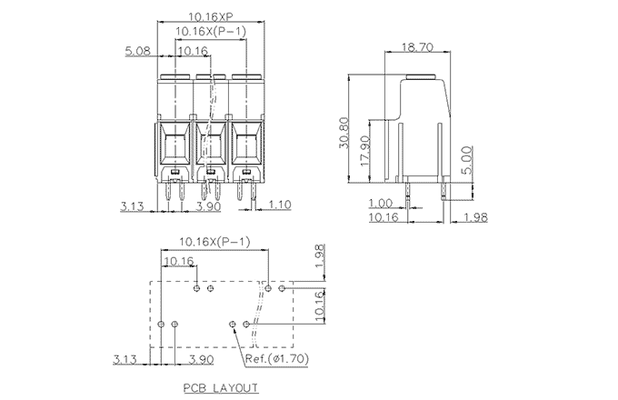 Cầu Đấu Cố Định SUPU MC-TH-B10.16H01C - Ảnh 2