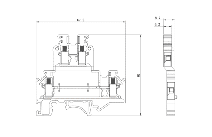 Cầu Đấu Dây 2 Tầng Kiểu Vít SUPU 305921 - Ảnh 2