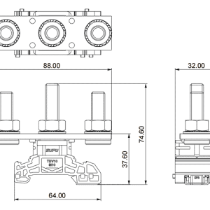 Cầu Đấu Dây Bulong SUPU TBV10-3-GY - Ảnh 2