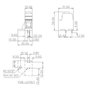 Cầu Đấu Dây Cố Định SUPU MC-TK15H01C-BL-0001 - Ảnh 2