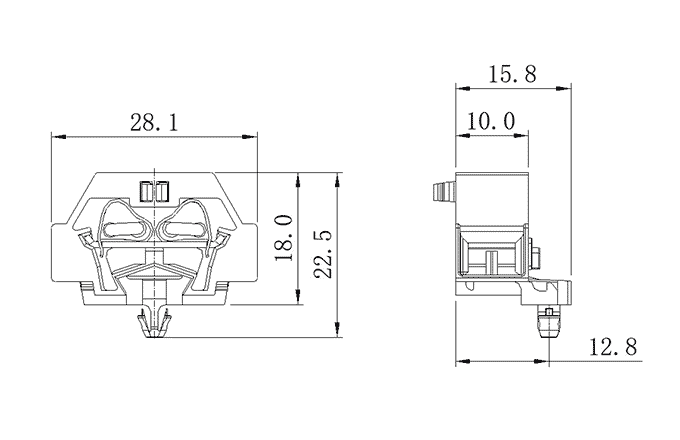 Cầu Đấu Dây Lò Xo 1 Tầng SUPU 241341 - Ảnh 2
