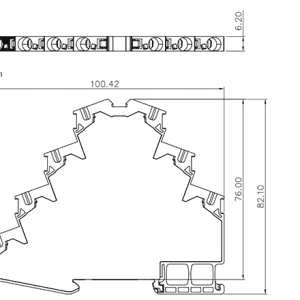 Cầu Đấu Dây Lò Xo 4 Tầng SUPU TCFS4-2-GY - Ảnh 2