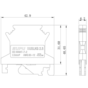 Cầu Đấu Dây Tiếp Địa Bắt Vít SUPU 302993 - Ảnh 2