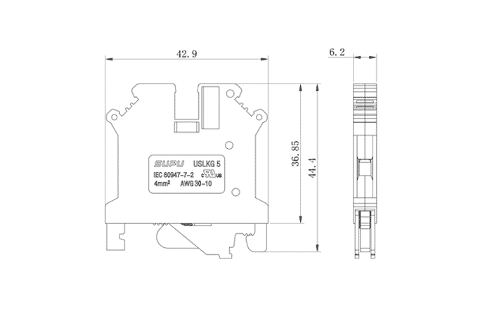 Cầu Đấu Dây Tiếp Địa Bắt Vít SUPU 305903 - Ảnh 2