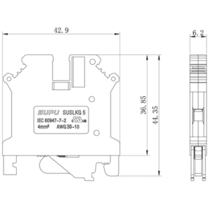 Cầu Đấu Dây Tiếp Địa Bắt Vít SUPU 305993 - Ảnh 2
