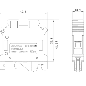 Cầu Đấu Dây Tiếp Địa Dạng Vít SUPU 310903 - Ảnh 2