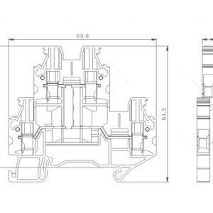 Cầu Đấu Dây Vít 2 Tầng SUPU TUD4-2-PV - Ảnh 2