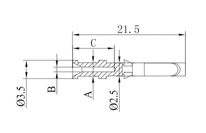 Chân Cốt Ép Dạng Cái Cho Đầu Nối Chịu Tải Nặng SUPU SCGF-010-1.5 - Ảnh 2