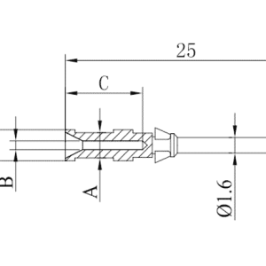 Chân Tiếp Điểm Đực Dạng Crimp Cho Đầu Nối SUPU SCGM-010-0.37 - Ảnh 2