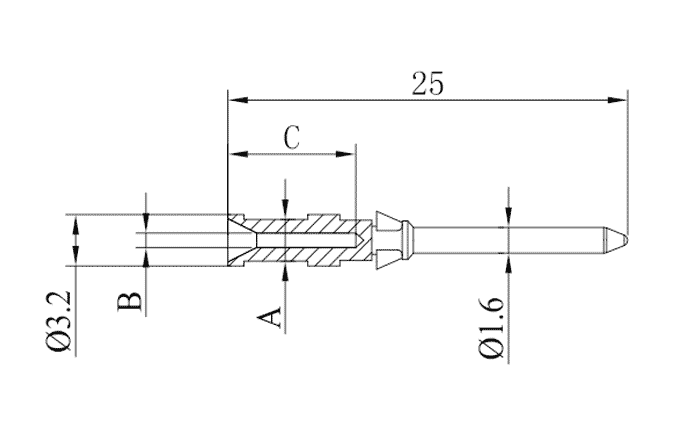 Chân Tiếp Điểm Đực Ép Cốt SUPU SCGM-010-1.5 - Ảnh 2