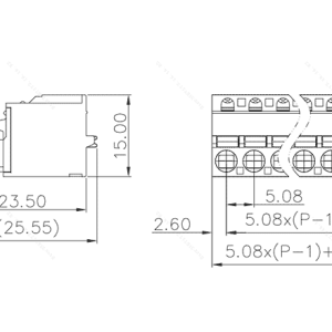 Đầu Nối Cắm PCB Lò Xo SUPU MC-RJ5.08HXXP-0001 - Ảnh 2