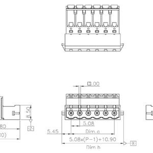 Đầu Nối Cắm Rút PCB Dạng Socket SUPU MC-PJ5.08HXXP-D-0001 - Ảnh 2