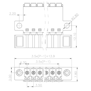 Đầu Nối Cắm Rút PCB SUPU MC-PF3.5HXXP-IB-0001 - Ảnh 2