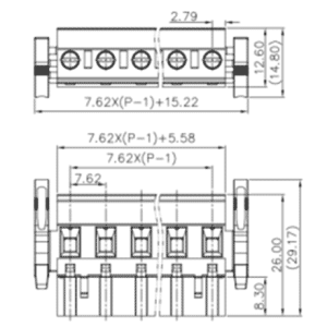 Đầu Nối Cắm Rút PCB SUPU MC-RE7.62VXXC-I-0001 - Ảnh 2