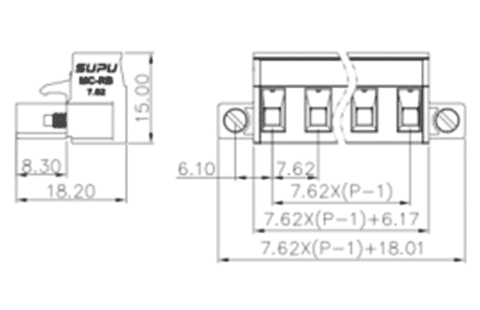 Đầu Nối Cắm Rút SUPU MC-RB7.62HXXC-K-0001 - Ảnh 2