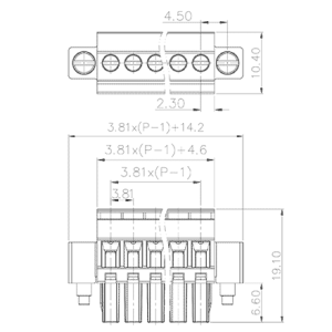 Đầu Nối Cắm SUPU MC-RE3.81VXXC-RK-0001 - Ảnh 2