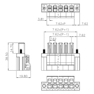 Đầu nối cắm SUPU MC-RQ7.62HXXP-K-0001 - Ảnh 2