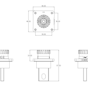 Đầu Nối Công Suất IP67 SUPU ESF-RS300A95BL - Ảnh 2