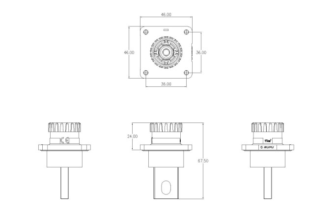 Đầu Nối Công Suất IP67 SUPU ESF-RS300A95BL - Ảnh 2