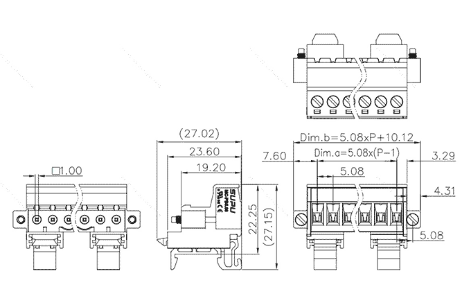 Đầu Nối Dây Cắm Rút PCB SUPU MC-PB5.08HXXC-SK-0001 - Ảnh 2