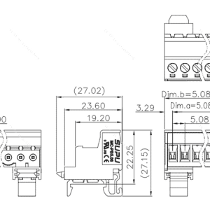 Đầu Nối Dây Cắm Rút SUPU MC-PB5.08HXXC-S-0001 - Ảnh 2