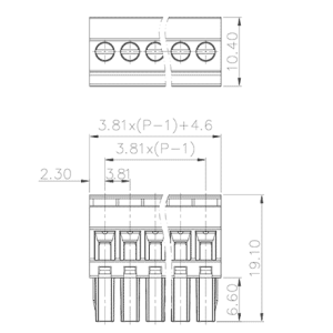 Đầu Nối Dây Cắm SUPU MC-RE3.81VXXC-R-0001 - Ảnh 2