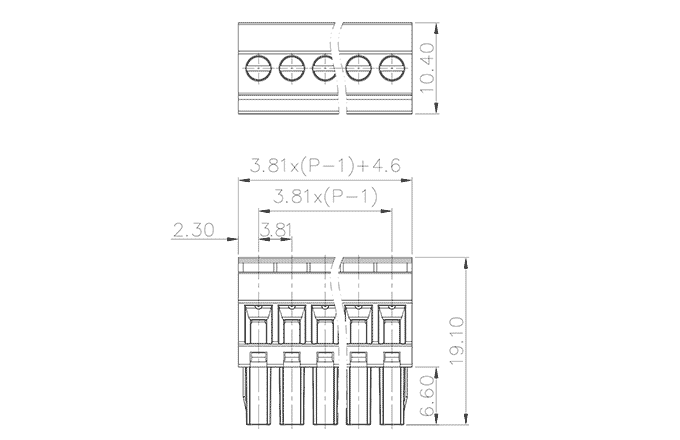 Đầu Nối Dây Cắm SUPU MC-RE3.81VXXC-R-0001 - Ảnh 2
