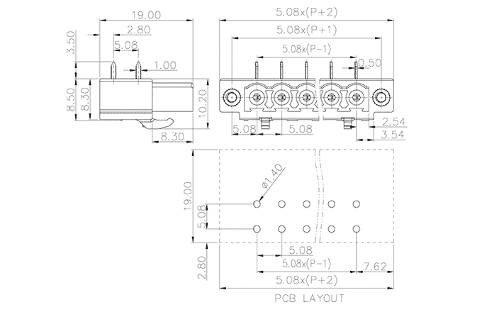 Đầu Nối Dây Dạng Cắm SUPU MC-RU5.08SHXX-F-0001 - Ảnh 2