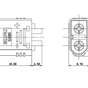 Đầu Nối Dây Năng Lượng Thẳng SUPU EA60LHM2G-OG - Ảnh 2