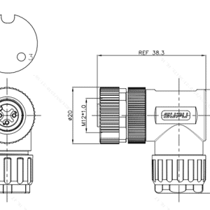 Đầu Nối M12 Lắp Ráp Hiện Trường SUPU M12A03Z-FASRAUB - Ảnh 2