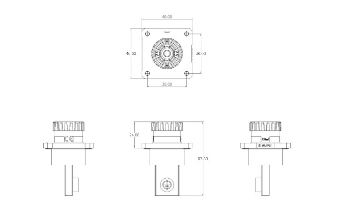 Đầu Nối Năng Lượng IP67 SUPU ESF-RS350A120BB4 - Ảnh 2