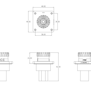 Đầu Nối Năng Lượng IP67 SUPU ESF-RS350A120BS4 - Ảnh 2
