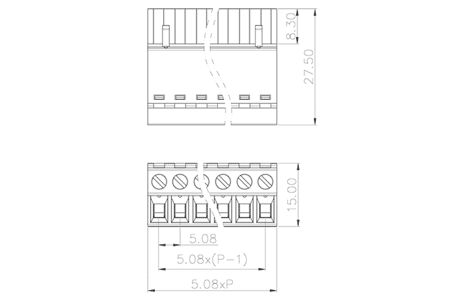 Đầu Nối PCB Cắm Rút SUPU MC-RBF5.08HXXC-0001 - Ảnh 2