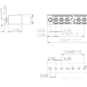 Đầu Nối PCB Dạng Cắm Rút SUPU MC-PA5.0VXX-F-0002 - Ảnh 2