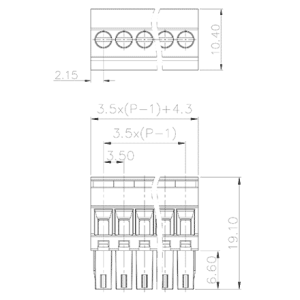 Đầu Nối PCB Dạng Cắm SUPU MC-RE3.5VXXC-0001 - Ảnh 2