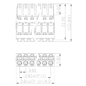 Đầu Nối PCB Dạng Cắm SUPU MC-RF3.81HXXP-0001 - Ảnh 2