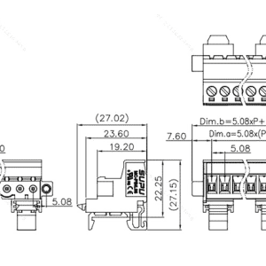 Đầu Nối Rút Cắm PCB SUPU MC-PB5.08HXXC-SF-0001 - Ảnh 2